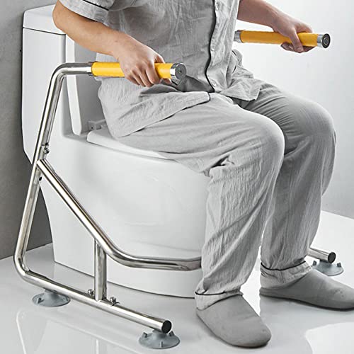 Barra di sicurezza per WC con ventose e corrimano antiscivolo, supporta fino a 136 kg, si adatta alla maggior parte dei WC