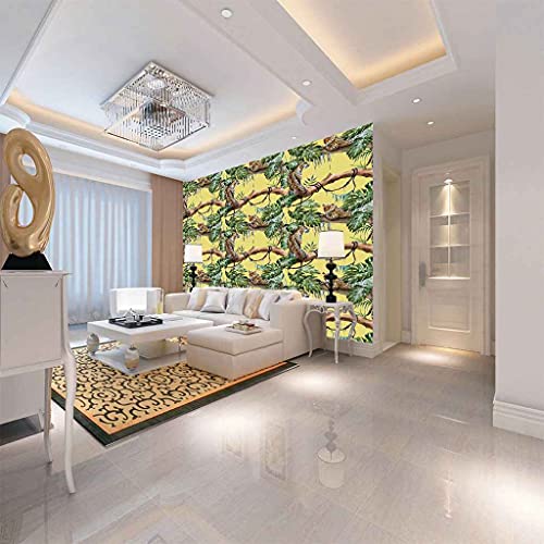 Papier peint léopard jungle autocollant poster mural 3D