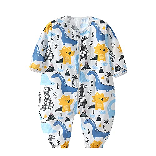Bebé Saco de Dormir con Pies Pijama 0.5Tog Manga Larga Verano Mono Muselina de Algodón Transpirable Ropa de Dormir...