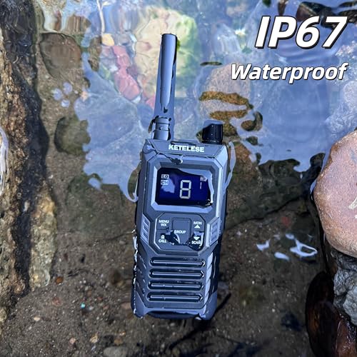 Ketelese T4 Walkie Talkies Long Range, IP67 Waterproof Two Way Radio - image 2