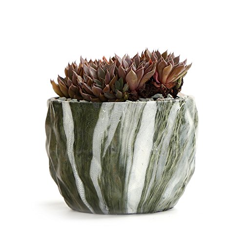Se Sun-E Sun-E Modern Style Marbling Ceramic Flower Pot Succulent/Cactus Planter Pots Container Bonsai Planters With Hole 3.35 Inch Gift Idea(4 In Set) Plants Not Included #TOP5