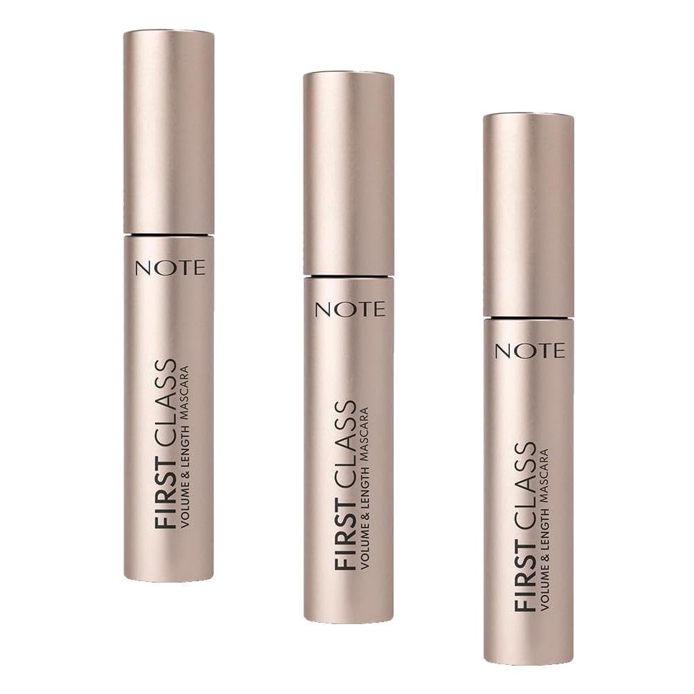 Note Cosmetics First Class Hacim ve Uzatma Etkili Maskara (3 paketi)