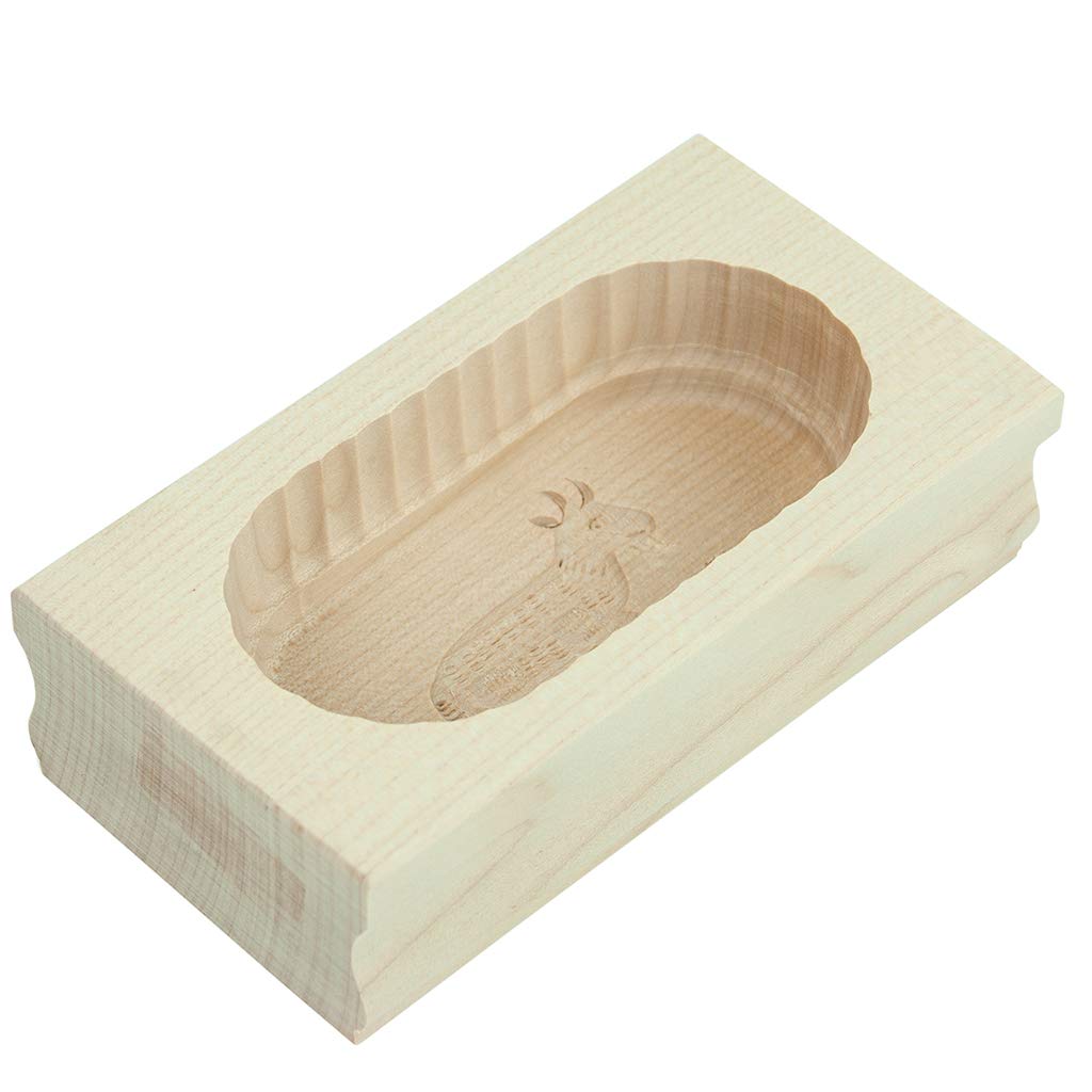 Gravidus Butterform – Ahornholz, eckig, Ziege, 125 g