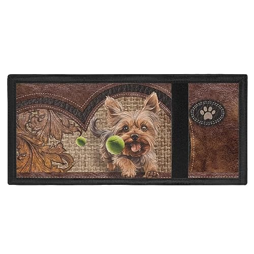 COEQINE Cute Dogs Play Ball Trifold Wallet for Women, Cute Novelty Moneybag With Coin Pocket And Id Window for Cash2