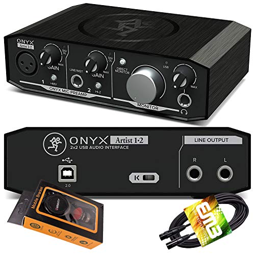 Mackie Onyx Artist 1-2 USBI[fBIC^[tF[X 2C`/2AEg USB 2.0 24rbg/192kHz IjLX}CNvAv1ƃ[CeV[j^O d͓dbz_[XLRP[ut\tgEFA PK