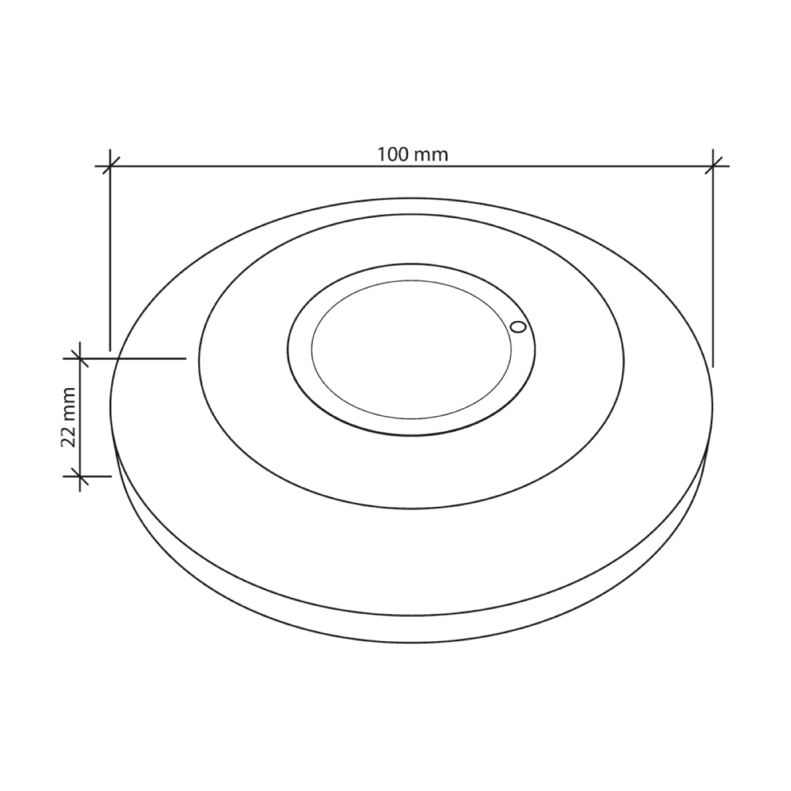 SEBSON 2X Détecteur de Mouvement Intérieur, Montage en Saillie du Plafond, HF Capteur, LED Compatible, Programmable, Portée 2-16m/ 360°, Max. 800W/ 300W
