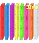Amazon.com : 32 Pack Clear Plastic Ruler 12 Inch, Rulers Bulk for ...