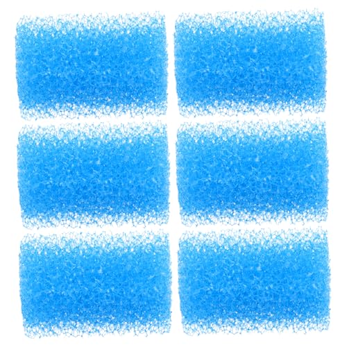 GALPADA 6個入り高密生化スポンジフィルターパッド 小型水槽対応 魚缸用交換フィルター素材 モデル適合 水質浄化用水槽フィルタースポンジ