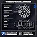 SYKRSS 4x4(4x101.6mm) Wheel Spacers 2 inch (50.8mm) Compatible with EZGO Club Car Golf Carts, 62 mm Center Bore & 4 Lug Forged Wheel Adapters 1/2x20, 4PCS