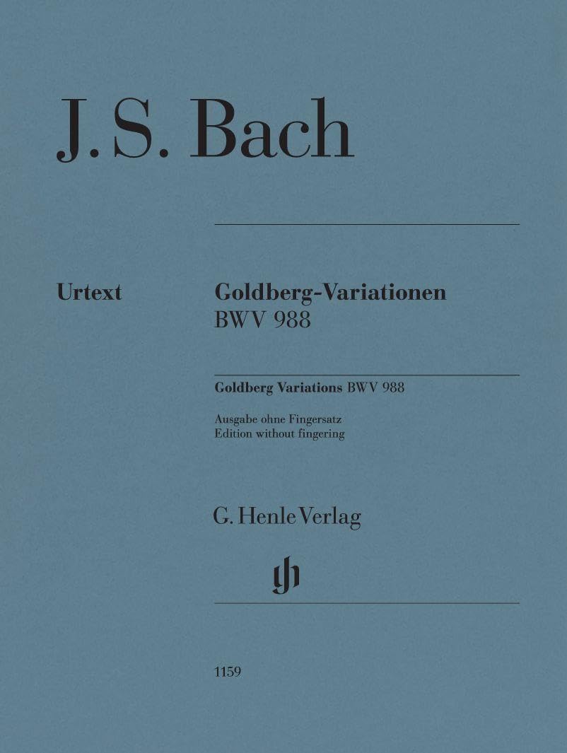 Goldberg Variations BWV 988 - piano - (HN 1159): Urtextausgabe ohne Fingersatz