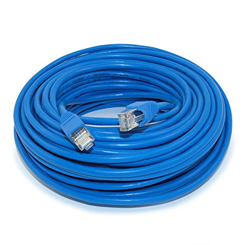 Cable Patch Ethernet Shielded Cat5E 75ft Azul RJ45 miniatura 1