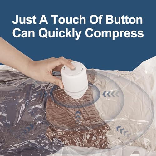 Image of LUXJET 20 Combo Vacuum Bags for Clothes Storage, Vacuum Sealed Bags for Clothing, Bedding, Blankets and Comforters, Space Saver for Luggage Packing and Moving (20 PACK COMBO)