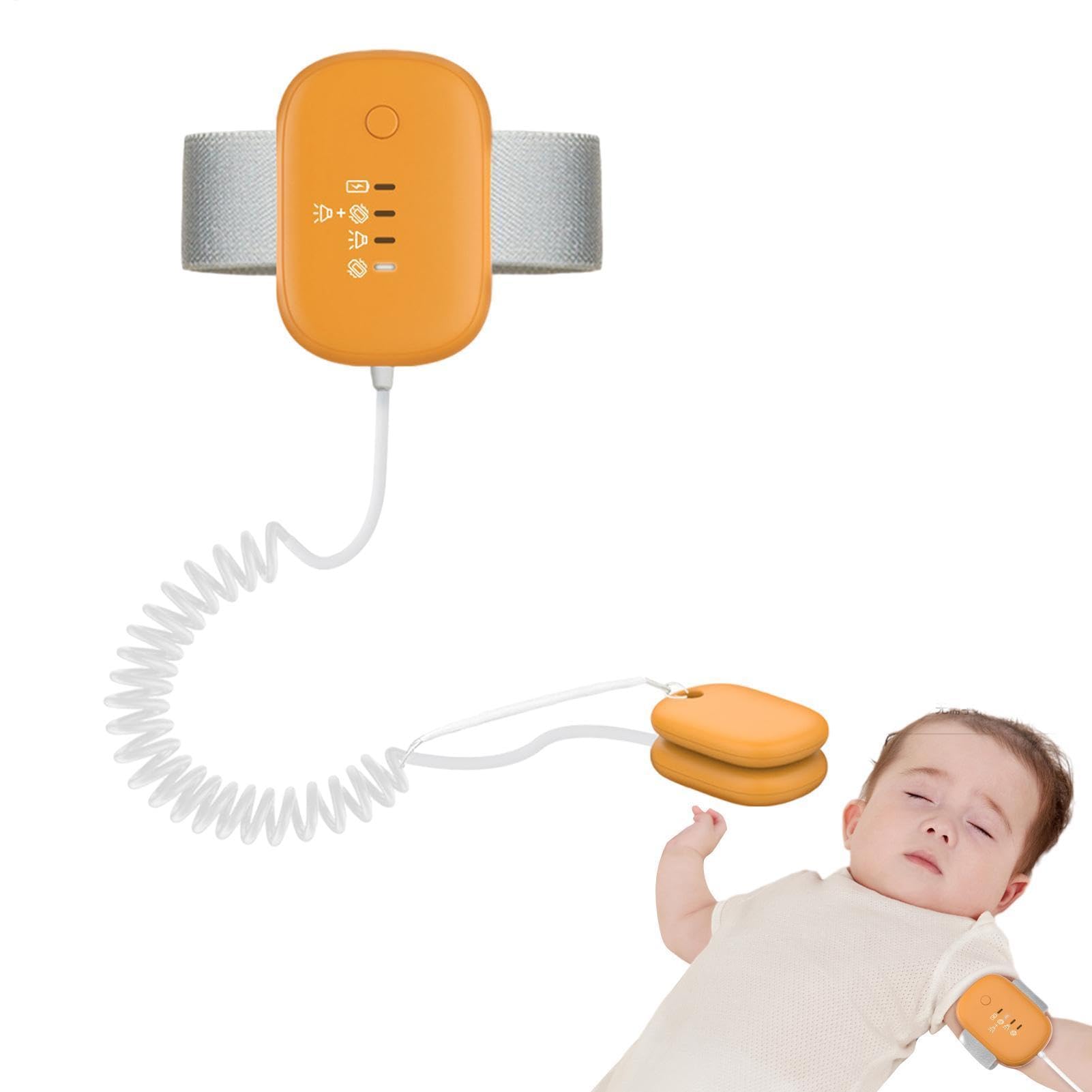 Bed Wetting Alarm With Vibration Sound Alert System, USB Charging Smart Enuresis Sensor, 3 Adjustable Modes High Sensitivity Potty Training Device For Children Adults Elderly | Effective Nighttime