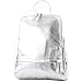 modamoda de - ital Damenrucksack bolsa de cuero T138, Color:plata