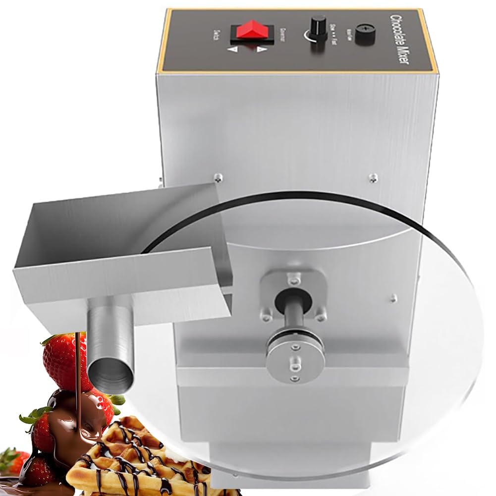 Máquina de templado de chocolate, mezclador de fusión comercial de acero inoxidable, máquina de depósito de velocidad de 35-55 RPM para tienda de postres, restaurante y cocina