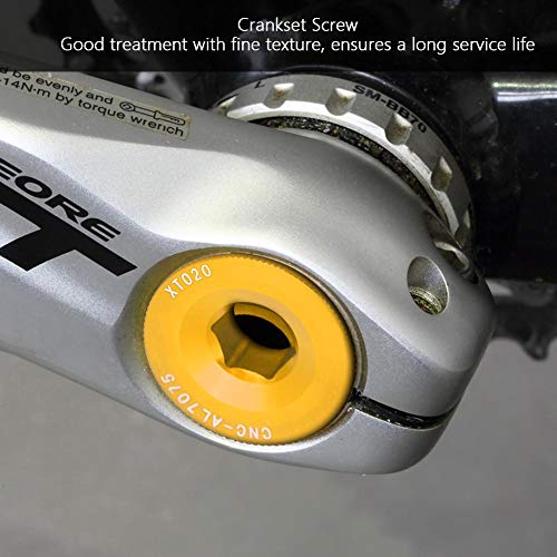 Image of ANGGREK hollowtech Crank Tension Bolt Bicycle arm Cycling Screw Shimano Cap 105 end Bike dust Covers Gold crankset m20 Bolts 2 Fixing ii preload m582 sram for wheelspeed Aries Bosch