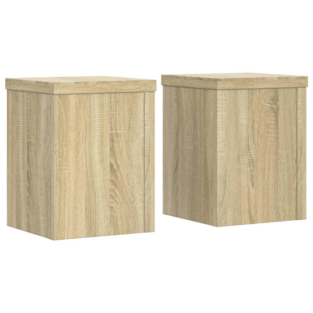 vidaXL Plant Stand 2pcs, Plant Pot Stand for Indoor Living Room, Plant Holder for Decorative, Flower Stand Flower Pot, White Engineered Wood — view 68