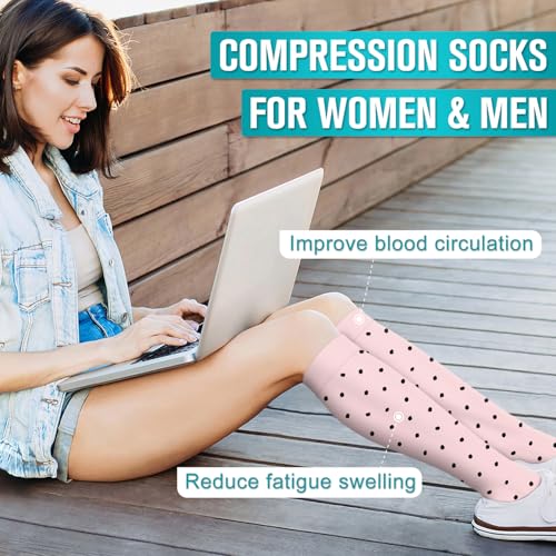 Image of Copper Compression Socks for Women & Men (6 pairs) - Best Support for Nurses, Running, Hiking, Recovery