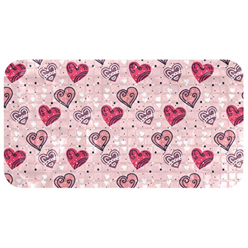 Tapis de bain antidérapant bébé rose Bennigiry 67 x 37 cm - 2