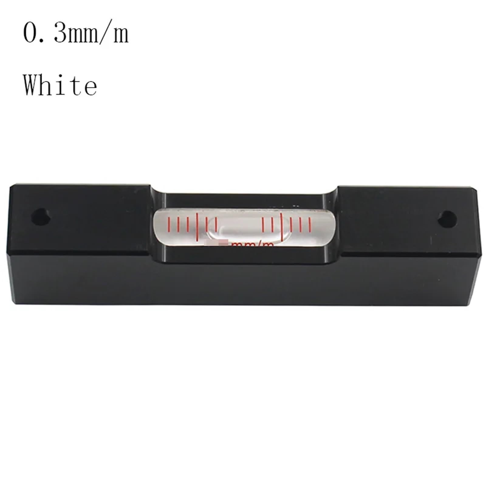 Ampolla di vetro di livello 100 mm Alluminio Multi precisione 0,3/0,6/1,0 mm HA100(0.30mm white)