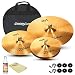 Zildjian Complete Cymbal Set: ZBT 20" Ride (ZBT20R), ZBT 14" HiHats (ZBT14HP), ZBT 16" Medium Crash (ZBT16C), Cymbal Bag, Cleaner and Polish Cloth