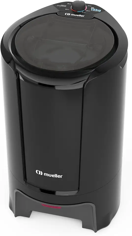 Centrífuga de Roupas Mueller Fit 15Kg de roupa molhada Preta 127V