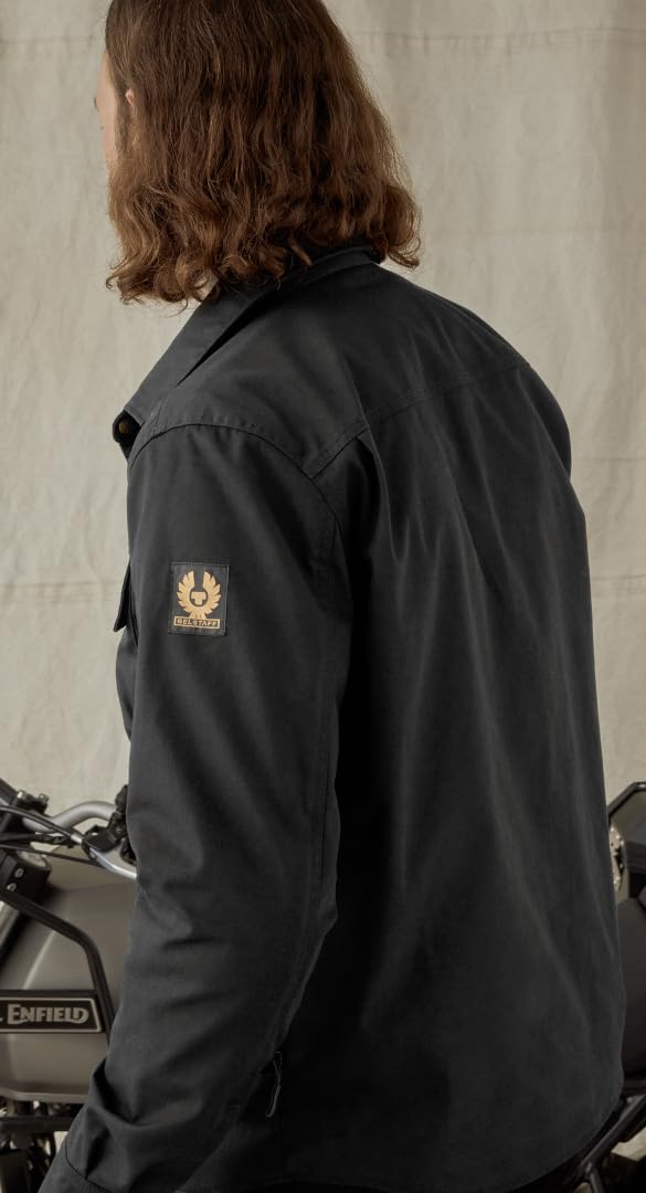 Belstaff Mansion Camicia motocicli, nero, XL