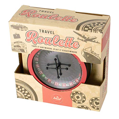 Unbekannt Reise Roulette Spielzeug in schöner Metalldose - Mini Roulette