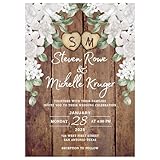Wedding Invitations Rustic Country Wedding Invitation Set With Envelopes Magnolia Country Barn Invites