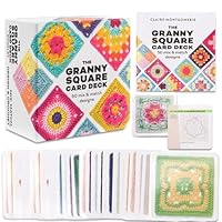 Granny Square Häkel-Karten, 50 Häkeln, Mixen und Matchen, Granny SquareHäkel-Karten mit Häkelschrift und Foto zu jedem Granny Square Häkelkarten und Praktischem So-Geht’s-Booklet, für Häkel Starter