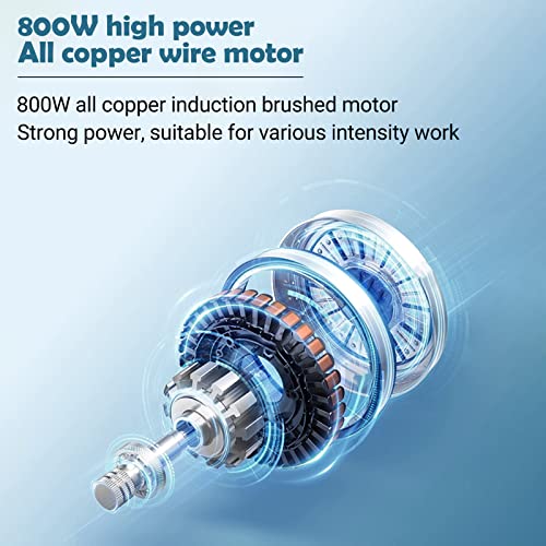 MeiMeiDa 800W Compact Wood Router Tool, Handheld Palm Routers for Woodworking with 6 Variable Speed,Electric Trimmer Wood Router with 15pcs 1/4" Router Bits,Wood Router for DIY Woodworking Handicraft - Image 8