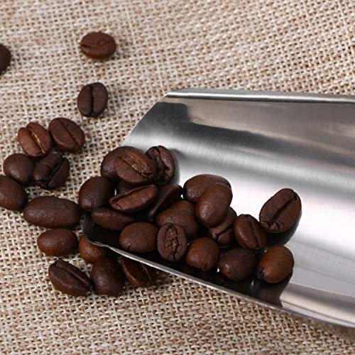 5 peças de colheres de sorvete de aço inoxidável da Doitool com 5 peças de pinças de gelo para chá e