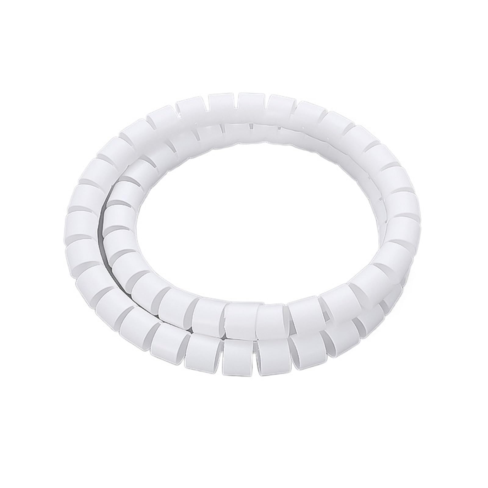 Guaina protettiva per cavi a spirale, 1 metro, 8 mm, 10 mm, 16 mm, 22 mm, 28 mm, 32 mm (clip bianca, 8 mm, 1 metro)