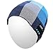 Qshell Bluetooth Hat, Rechargeable Audio Beanie Fashional Double Knit Skully Cap with Wireless Stereo Headphone Headset Earphone Speakerphone Mic for Sports Skating Hiking Camping Blue
