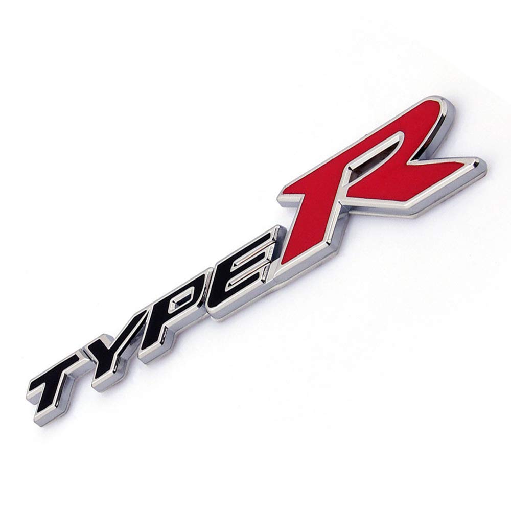 Universal Emblem 3D Metal Type R Emblem Badge Decal Car Sticker for ...