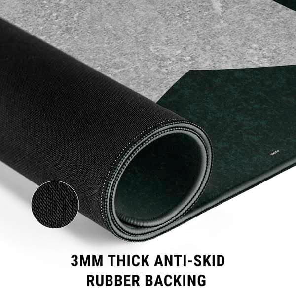 Skinit Extra Large Gaming Mouse Pad - Officially Licensed Michigan State University Spartans Logo Design with Stitched Edges, Waterproof, Non-Slip Rubber Base, Desk Mat for Keyboard & Mouse