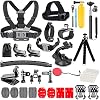 YHTSPORT Action Kamera Zubehör Kit Set für GoPro Hero 11 10 9 8 Max 7 6 5 4 Black GoPro 2018 Session Fusion Silver White Insta360 DJI SJCAM Apeman Akaso und andere Kameras (28in1)