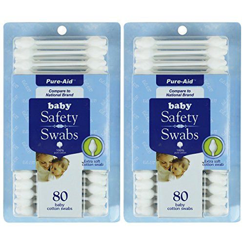 Pure-Aid Baby Safety Swabs-80ct (2 Pack)