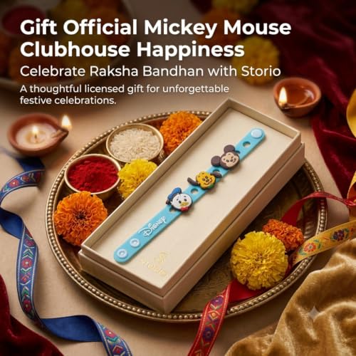 Image of Disney Mickey Mouse Clubhouse DIY Charms Rakhi | Mix and Match Charms | Rakhi for Boys and Girls, Bhaiya, Bhai | Raksha Bandhan Gift