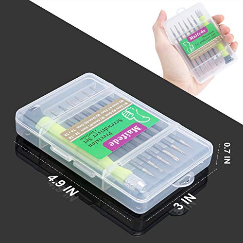 Small Screwdriver Sets, Precision Mini Screwdrivers Set Repair Tool Bit Kit with 6PCS Flat Phillips Pentalobe Triwing Y for Eyeglass Watch Jewelers Laptop Computer Macbook Electronic
