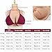 ZWSMS Crossdresser Silicone Breastplate High Neck Fake Boobs Realistic Women Breast Forms for Mastectomy Transgender,Color 2,Silicone H Cup