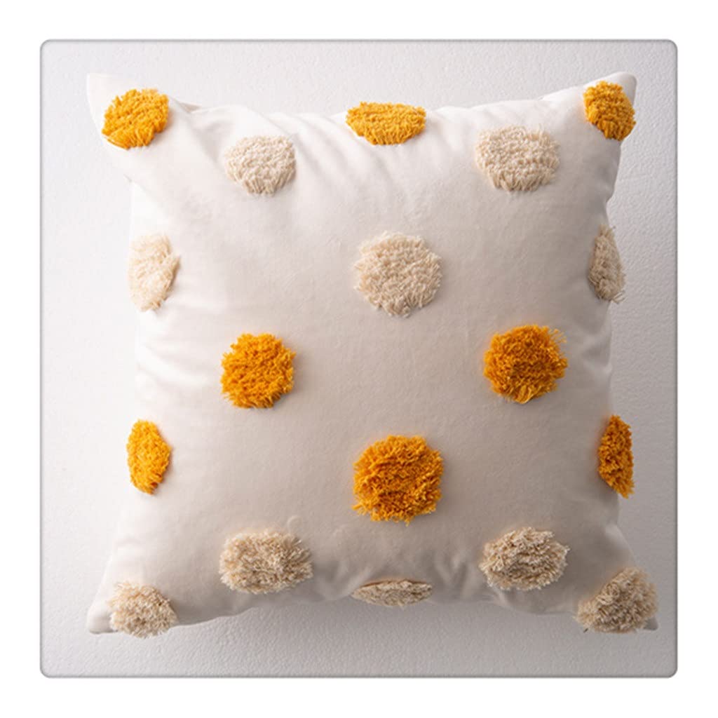 Coussin fait main gris à ondes taie d'oreiller haut de gamme 45x45cm