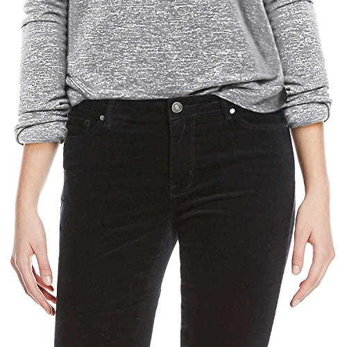 Buffalo David Bitton Women's Faux Velvet Skinny Pant with Stretch3