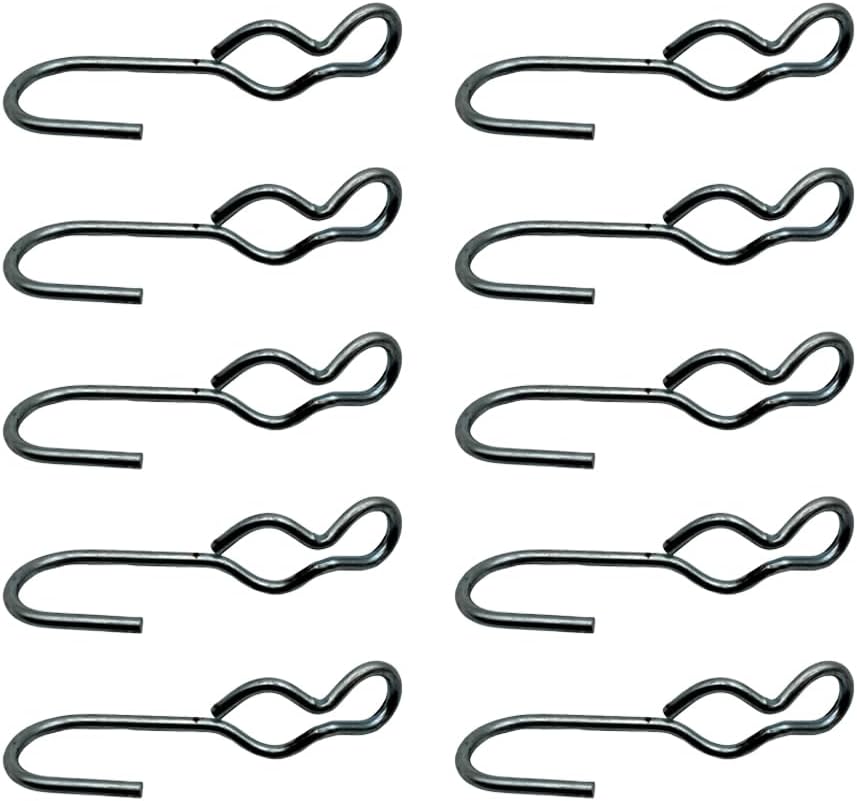 Ten (10) New SJ Hooks for Rubber Rope Bungee Shock Cords Tarping Tie Downs