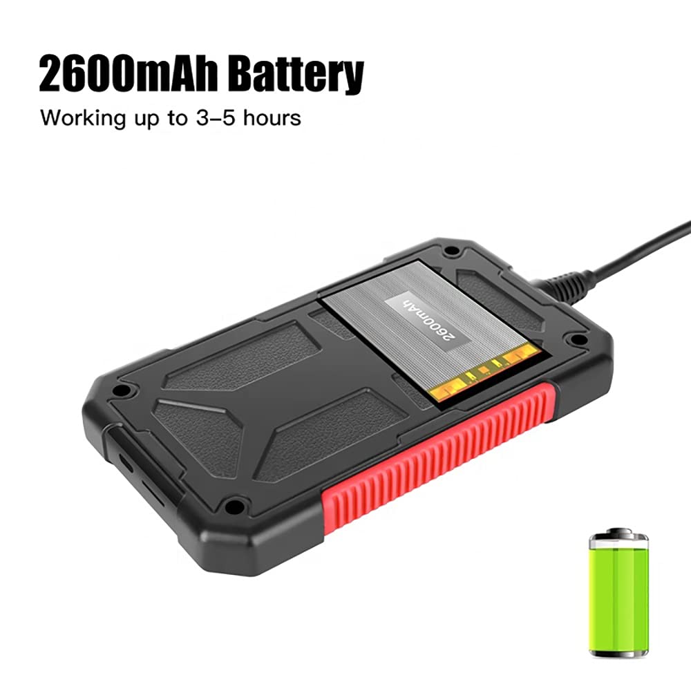 Kamera Inspekcyjna 3,9 Mm, Wodoodporna IP67 Z 6 Diodami LED, Elastyczny Kabel Typu Snake, Ekran 4,3 Cala, 2600 MAh, Latarka, Solidna Obudowa, Automatyczny Zoom(5M/16.4FT Cable)