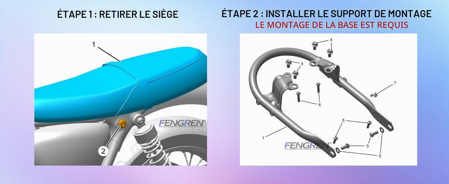 Dossier Passager de Moto Sissy Bar Porte-Bagages pour Triumph Bonneville T100 T120 Street Scrambler & Street Twin 2017-2021