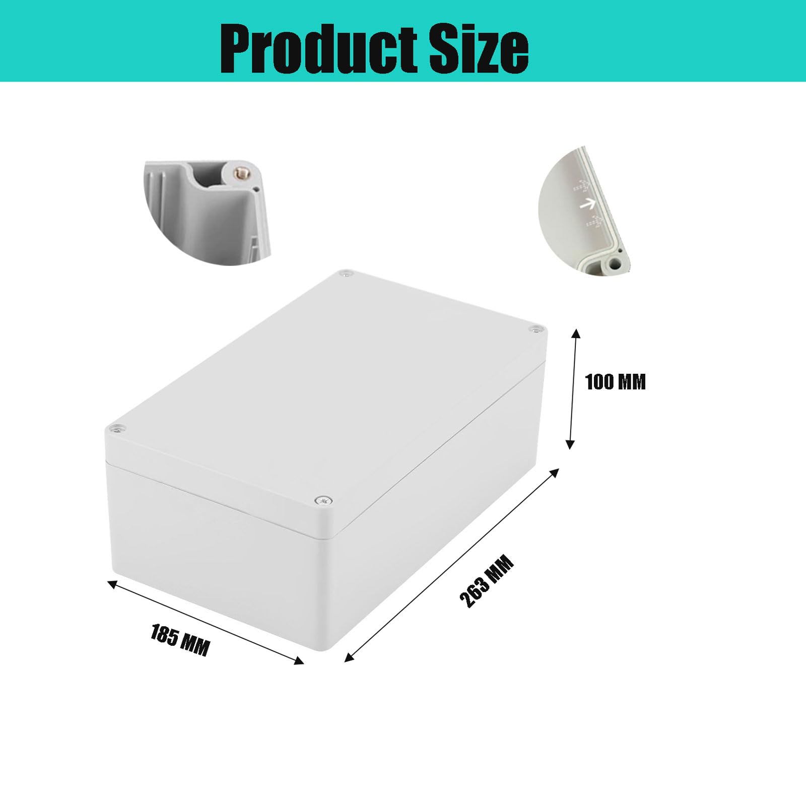 Junction Box, Junction Box, Waterproof IP65 Junction Box, ABS Electrical Junction Boxes, DIY Plastic Case - Image 2