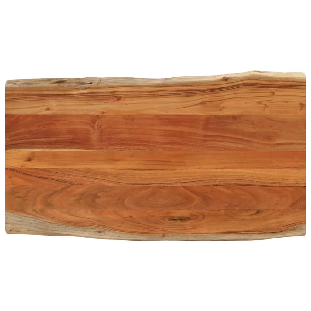 vidaXL Tablero de Mesa Rectangular Borde Natural Acacia 100x60x2,5 cm, Tablero, Tablero de Mesa Rectangular, Tablero de Mesa de Comedor
