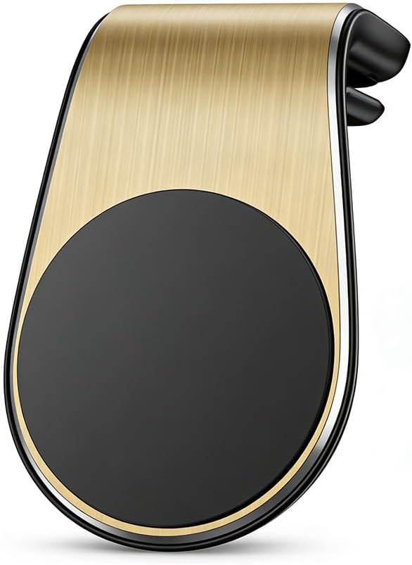 Magnetic Car Phone Holder for Renault Vel Satis, L Type Car Mount Cell Phone, 360° Adjustable Super Magnetic Air Vent Accessories,A/Gold