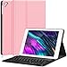 Produktbild Earto Tastatur Hülle 9.7 kompatibel mit iPad 2018(6. Gen.), 2017 iPad (5. Gen.), iPad Pro 9.7, iPad Air2/iPad Air Magnetische Abnehmbare Tastatur -Ultra Dünnes PU-Leder Standfunktion (Rose Gold)